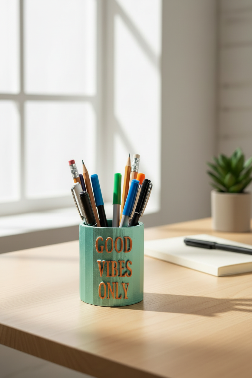 Good Vibes Pencil Cup - Larger